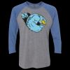 Unisex Triblend Three-Quarter Raglan T-Shirt Thumbnail