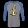 Unisex Triblend Three-Quarter Raglan T-Shirt Thumbnail