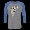 Unisex Triblend Three-Quarter Raglan T-Shirt Thumbnail