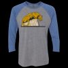 Unisex Triblend Three-Quarter Raglan T-Shirt Thumbnail