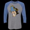 Unisex Triblend Three-Quarter Raglan T-Shirt Thumbnail