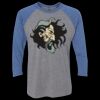 Unisex Triblend Three-Quarter Raglan T-Shirt Thumbnail