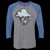 Unisex Triblend Three-Quarter Raglan T-Shirt Thumbnail