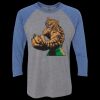 Unisex Triblend Three-Quarter Raglan T-Shirt Thumbnail