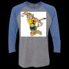 Unisex Triblend Three-Quarter Raglan T-Shirt Thumbnail