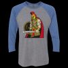 Unisex Triblend Three-Quarter Raglan T-Shirt Thumbnail