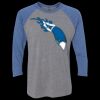 Unisex Triblend Three-Quarter Raglan T-Shirt Thumbnail