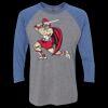 Unisex Triblend Three-Quarter Raglan T-Shirt Thumbnail