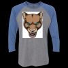 Unisex Triblend Three-Quarter Raglan T-Shirt Thumbnail
