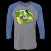 Unisex Triblend Three-Quarter Raglan T-Shirt Thumbnail