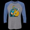 Unisex Triblend Three-Quarter Raglan T-Shirt Thumbnail