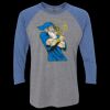 Unisex Triblend Three-Quarter Raglan T-Shirt Thumbnail