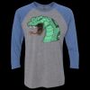 Unisex Triblend Three-Quarter Raglan T-Shirt Thumbnail