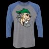 Unisex Triblend Three-Quarter Raglan T-Shirt Thumbnail