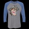 Unisex Triblend Three-Quarter Raglan T-Shirt Thumbnail
