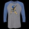 Unisex Triblend Three-Quarter Raglan T-Shirt Thumbnail