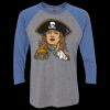 Unisex Triblend Three-Quarter Raglan T-Shirt Thumbnail