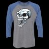 Unisex Triblend Three-Quarter Raglan T-Shirt Thumbnail