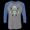 Unisex Triblend Three-Quarter Raglan T-Shirt Thumbnail