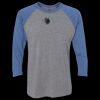 Unisex Triblend Three-Quarter Raglan T-Shirt Thumbnail