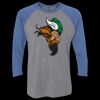 Unisex Triblend Three-Quarter Raglan T-Shirt Thumbnail