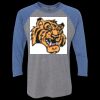 Unisex Triblend Three-Quarter Raglan T-Shirt Thumbnail