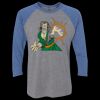 Unisex Triblend Three-Quarter Raglan T-Shirt Thumbnail