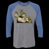 Unisex Triblend Three-Quarter Raglan T-Shirt Thumbnail