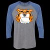 Unisex Triblend Three-Quarter Raglan T-Shirt Thumbnail