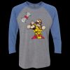 Unisex Triblend Three-Quarter Raglan T-Shirt Thumbnail