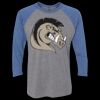 Unisex Triblend Three-Quarter Raglan T-Shirt Thumbnail