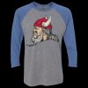 Unisex Triblend Three-Quarter Raglan T-Shirt Thumbnail
