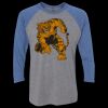 Unisex Triblend Three-Quarter Raglan T-Shirt Thumbnail