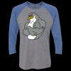 Unisex Triblend Three-Quarter Raglan T-Shirt Thumbnail
