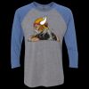 Unisex Triblend Three-Quarter Raglan T-Shirt Thumbnail