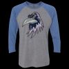 Unisex Triblend Three-Quarter Raglan T-Shirt Thumbnail