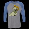 Unisex Triblend Three-Quarter Raglan T-Shirt Thumbnail