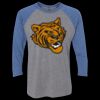 Unisex Triblend Three-Quarter Raglan T-Shirt Thumbnail
