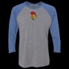 Unisex Triblend Three-Quarter Raglan T-Shirt Thumbnail