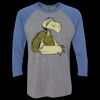 Unisex Triblend Three-Quarter Raglan T-Shirt Thumbnail