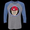 Unisex Triblend Three-Quarter Raglan T-Shirt Thumbnail