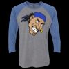 Unisex Triblend Three-Quarter Raglan T-Shirt Thumbnail