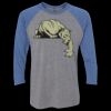 Unisex Triblend Three-Quarter Raglan T-Shirt Thumbnail