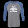 Unisex Triblend Three-Quarter Raglan T-Shirt Thumbnail