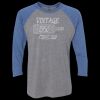 Unisex Triblend Three-Quarter Raglan T-Shirt Thumbnail