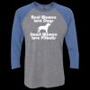 Unisex Triblend Three-Quarter Raglan T-Shirt Thumbnail