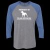 Unisex Triblend Three-Quarter Raglan T-Shirt Thumbnail