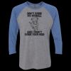 Unisex Triblend Three-Quarter Raglan T-Shirt Thumbnail