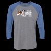 Unisex Triblend Three-Quarter Raglan T-Shirt Thumbnail