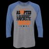 Unisex Triblend Three-Quarter Raglan T-Shirt Thumbnail